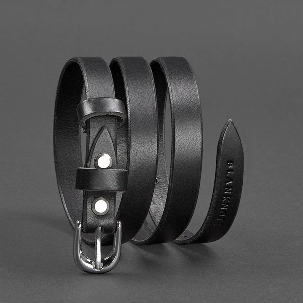 Handmade High Quality  Narrow Leather Belt
