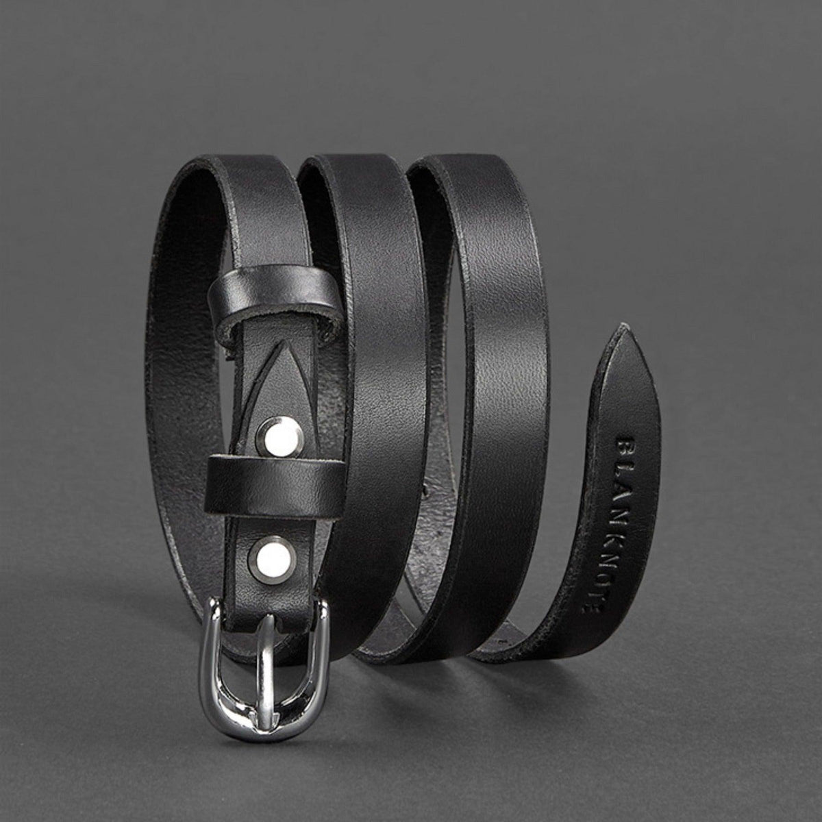 Handmade High Quality  Narrow Leather Belt