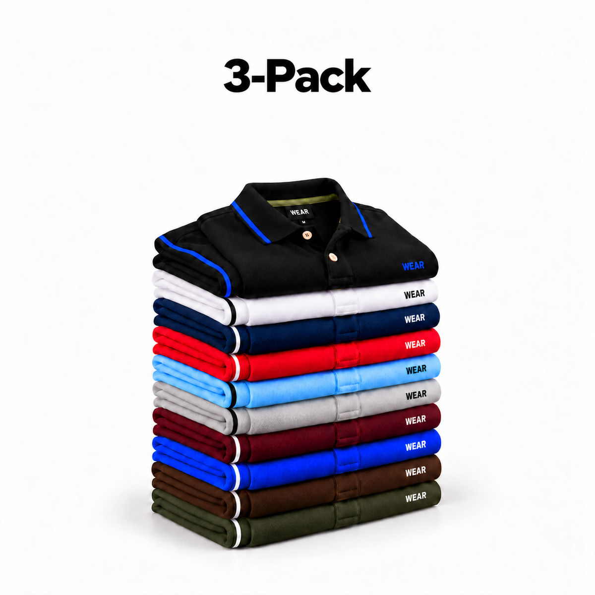 Polo Shirts – 3-Pack