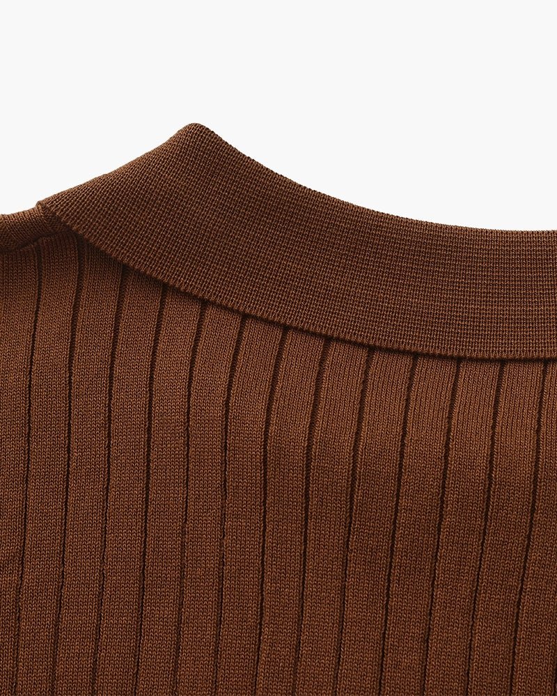 Premium Ribbed Polo - Belgravia Shop