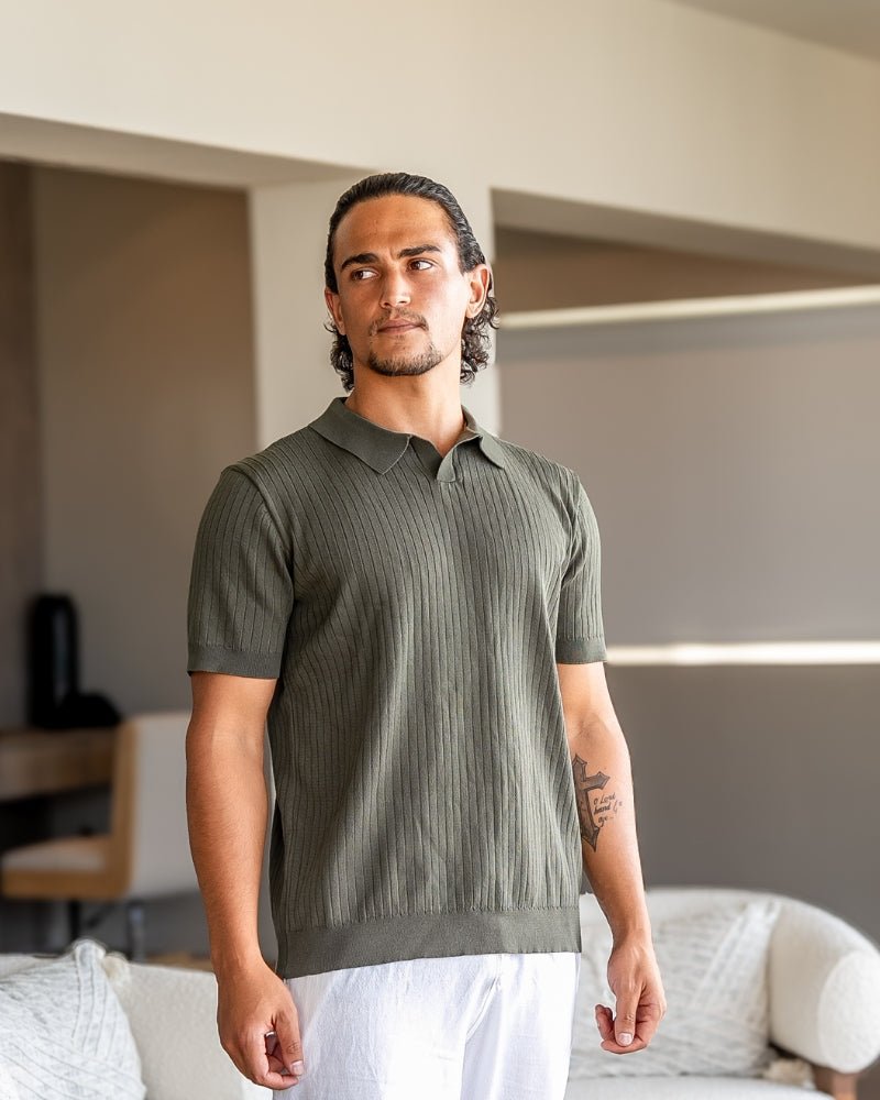 Premium Ribbed Polo - Belgravia Shop