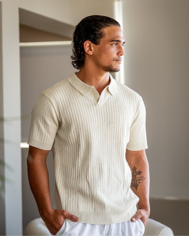 Premium Ribbed Polo - Belgravia Shop