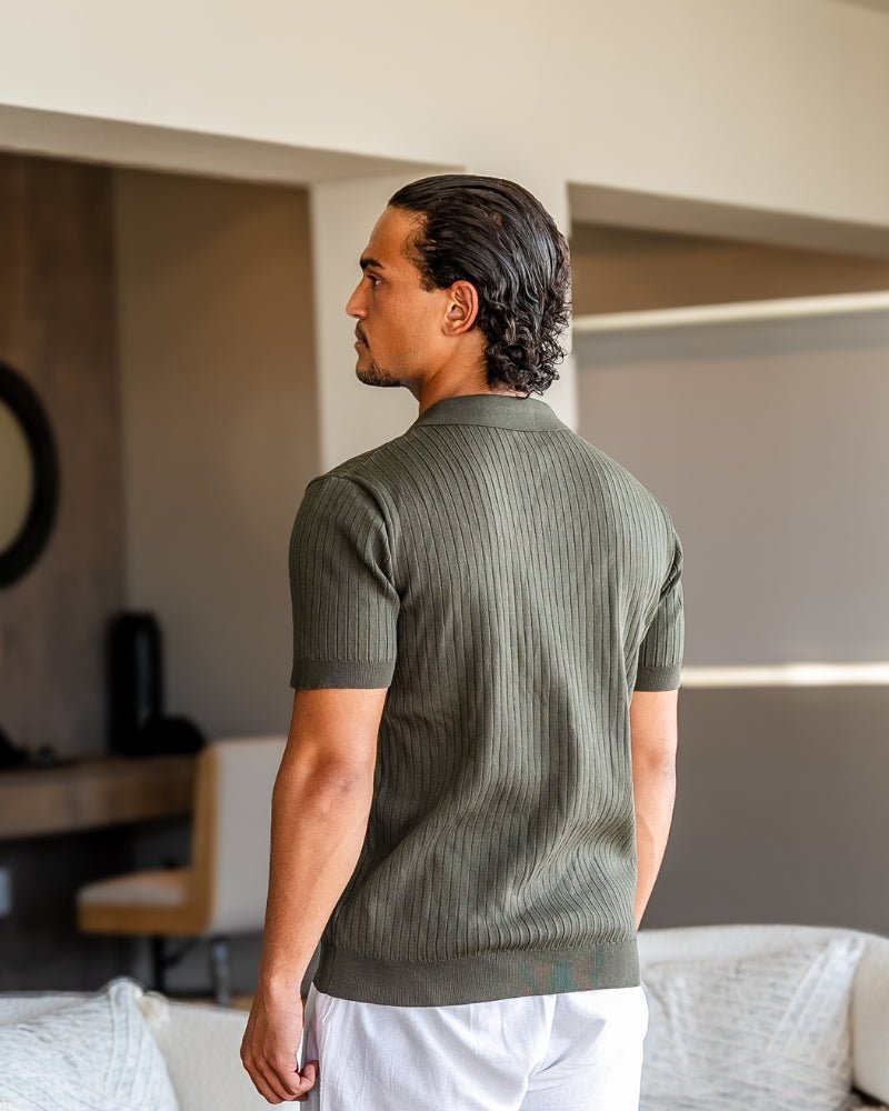 Premium Ribbed Polo - Belgravia Shop