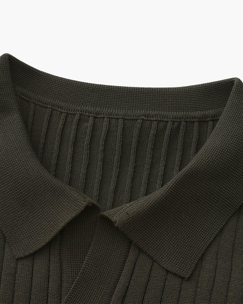 Premium Ribbed Polo - Belgravia Shop