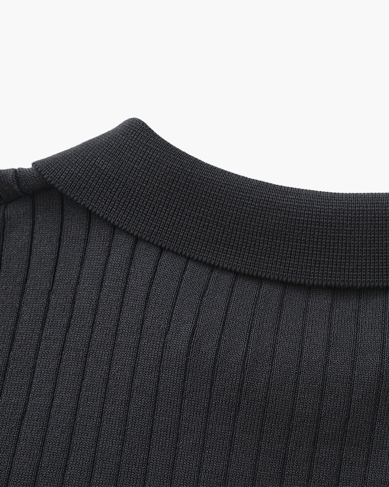 Premium Ribbed Polo - Belgravia Shop