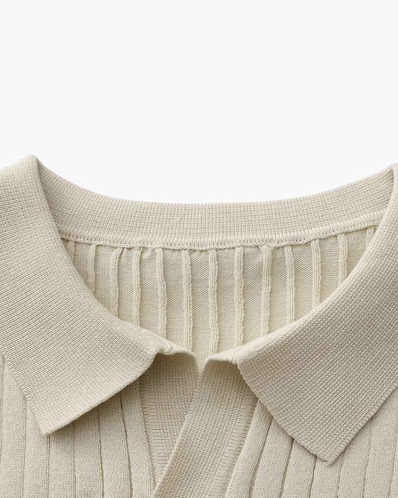 Premium Ribbed Polo - Belgravia Shop
