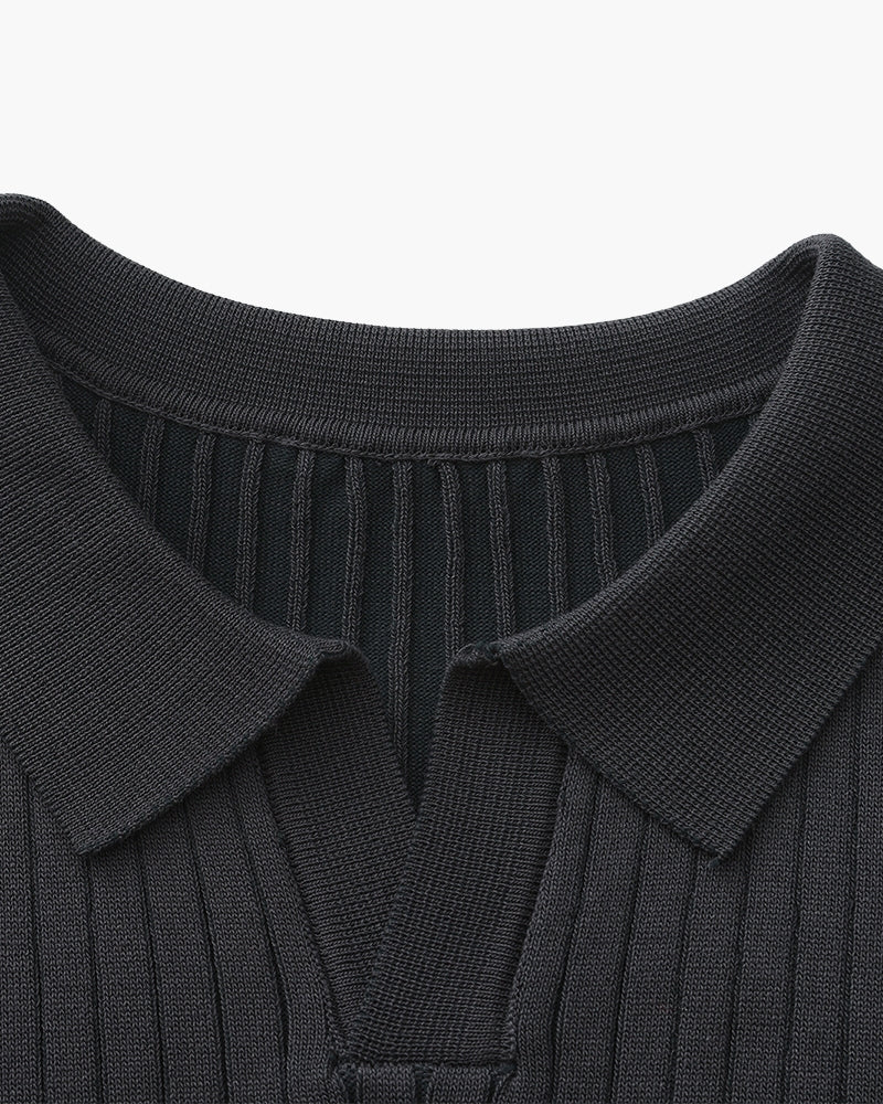 Premium Ribbed Polo - Belgravia Shop
