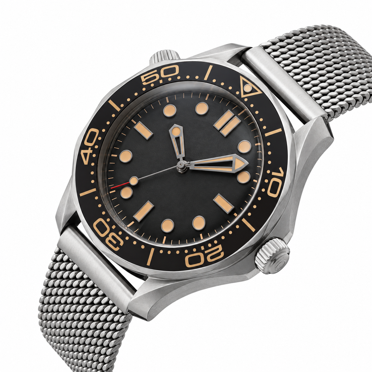 Men's Midnight Steel Diver Watch 42mm